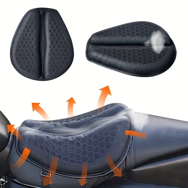 Cojín de Asiento de Motocicleta de Gel con Estructura de Panal Suave Y Comodo